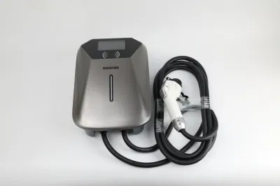 Manufacturer Single Phase 220V Wall 32 AMP 7kw Smart Home AC EV Smart EV Car Charger Wallbox with 4.3inch Screen