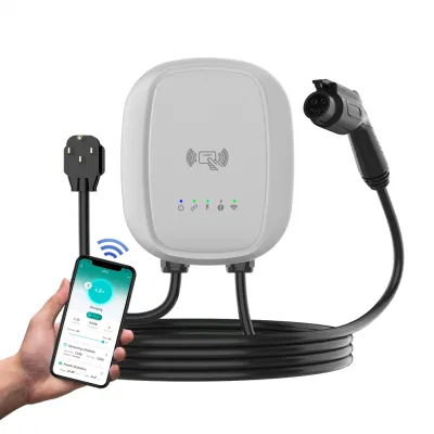 Home Use Wallbox EV Charger Single Phase Input 208-240VAC 50-60Hz 11, 5kw 48A Max at 240VAC