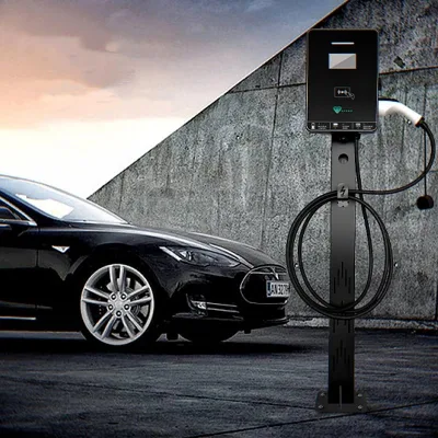 Solar AC Fast Wallbox EV Charger Manufacturers 14kw 32A 2 Gun Commercial Home Electric Car EV Charging Station