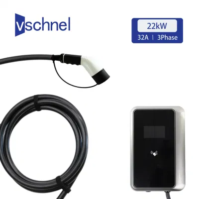 Best Price 7kw EV Charging Ocpp Electric Vehicle Charging Station Ocpp 1.6 Type2 7kw/11kw/22kw 220V/380V Single Gun Car Charger with LCD Display Screen