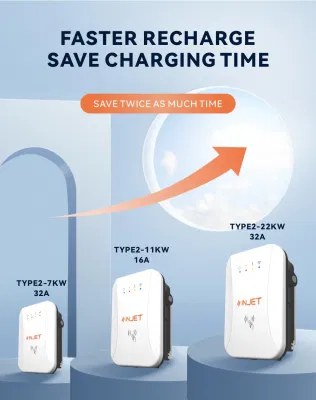 7kw 10kw Car Charger UL Listed Wallbox Type 1 Wall-Mounted AC EV Charger Evse with Type B RCD in Car Charger