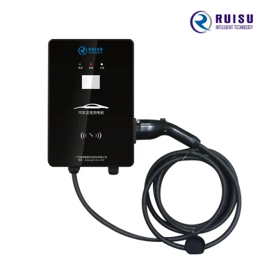 IEC 62196 Level 2 Wallbox Electric Car Charge Cable AC EV Charging Station 7kw EV Charger