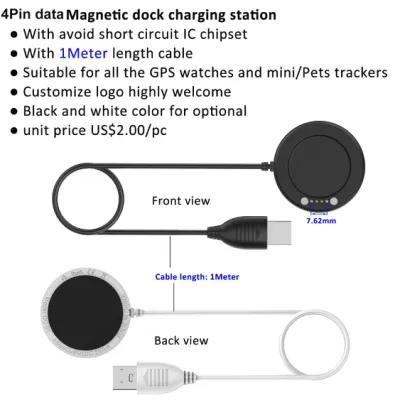 The latest China manufacturer 4G portable magnetic Kids Senior mini pets GPS Tracker charging station DC01