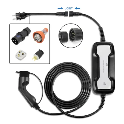 Electric Vehicle Charger EV Portable Charging Box with Type 2 Plug Schuko Outlet