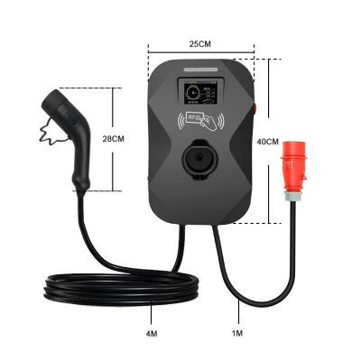 22kw 32A Type2 Mode3 Wall Box EV Charger with TUV Certified