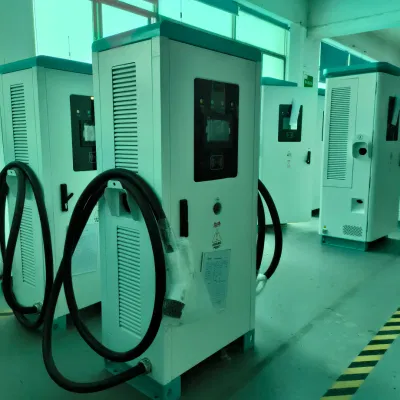 60/80 Integrated DC Electric Vehicle Car Charging Station CCS2 Chademo GB/T Double Guns CCS Combo Plug CE UL Certificte Factory Manufacturing EV Charger