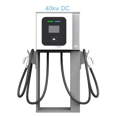 Rapid DC Fast 40kw Enclosure RFID 3 Phase Chademo CCS Ocpp Wall Mount Bus EV Charging Station EV Charger with CE Credit Card Basic Customization