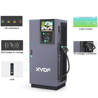 Xydf Best Selling Gbt, CCS1, CCS2, Chademo DC EV Charger 60kw 80kw Ground-Mounted Fast EV Charging Station