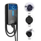 Factory Manufacturer CCS1 CCS2 7kw 11kw 22kw 16A 32A AC Plug Home Electric Vehicle Charging Wallbox EV Charger