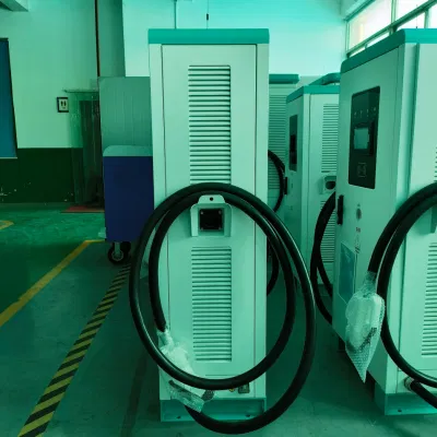 60/80 Integrated DC Electric Vehicle Car Charging Station CCS2 Chademo GB/T Double Guns CCS Combo Plug CE UL Certificte Factory Manufacturing EV Charger