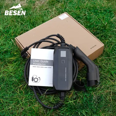 Portable EV Charger (220V 16A) with 16FT/5m SAE J1772 Cable &amp; Cee Plug
