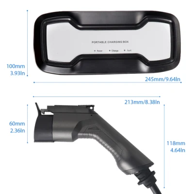 Portable EV Charger Box for Electric Vehicle with Type 1 Plug NEMA Outlet 10A