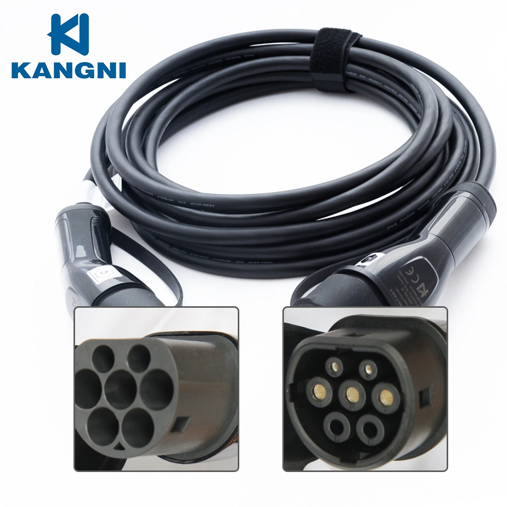 Kangni 7kw Level 3 Type 2 to Type 2 Electric Vehicle Charger 32A EV Charging Cable