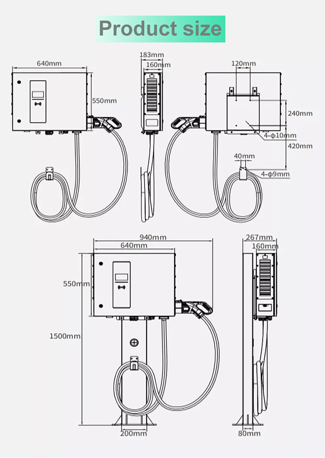 High Quality Wholesale Cheap EV DC Car Charges 30kw Charging Stations