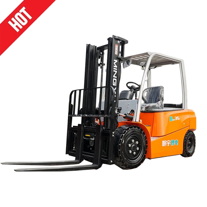 Mingyu B35 154V/100ah Battery 4 Wheel 3ton 3.5 Ton Electric Forklift with EV Charging Gun