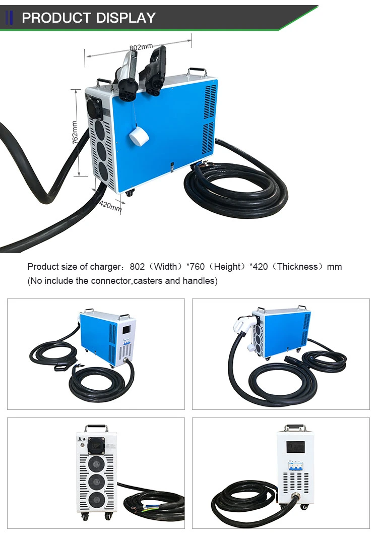 Manufacturer CE Approval Evse Home Use Car EV Charger Fisher DC 40kw/100A Portable EV Charging Station