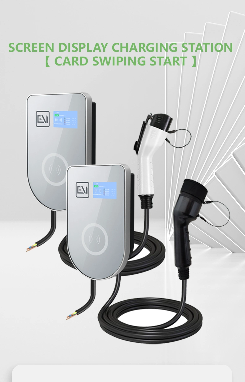 Beautiful Design AC EV Charger Station 7kw 11kw 22kw Wallbox EV Charger Type 1 with UL Certificate