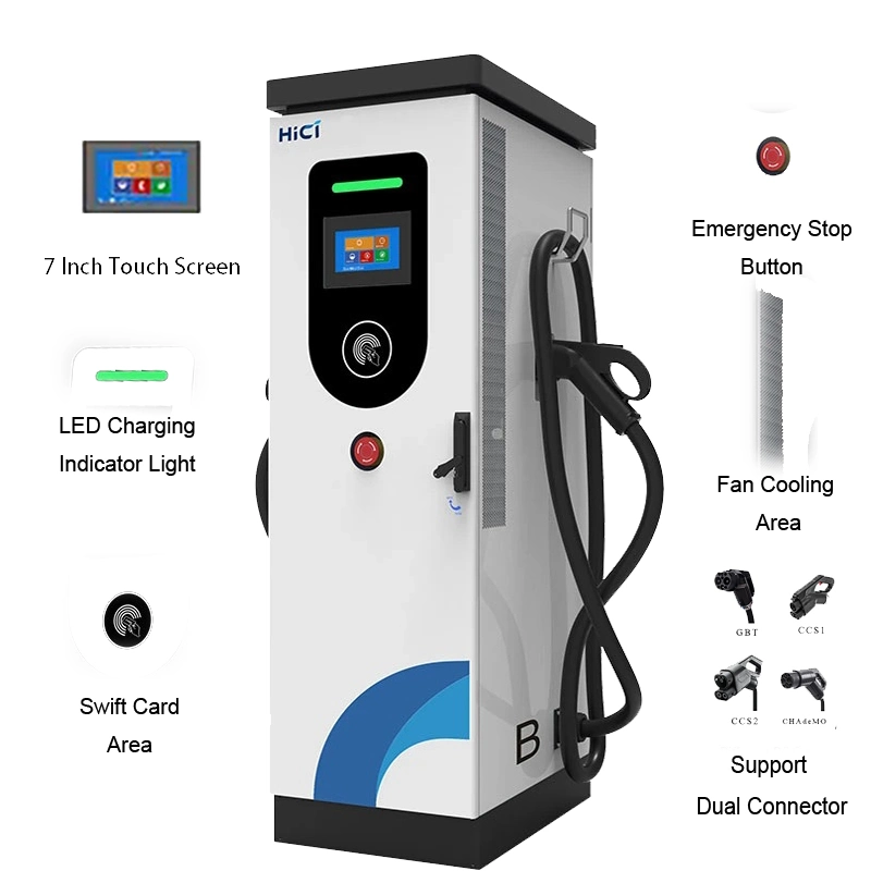 China Manufacturer OEM ODM Level3 Ocpp1.6 Dual Gun 60kw 80kw 120kw 160kw Electric Vehicle DC Fast Charger EV Charging Station