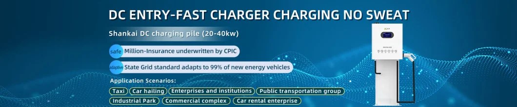 Factory Manufacturer EV Charger Station 40kw Fast DC Charger for Car