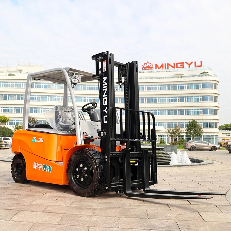 Mingyu B35 154V/100ah Battery 4 Wheel 3ton 3.5 Ton Electric Forklift with EV Charging Gun