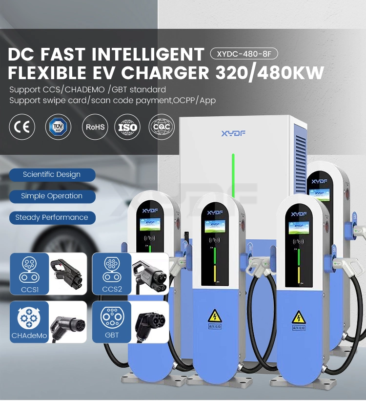 Xydf Xydf Double Plugs 320kw/480kw Gbt/CCS Manufacturer EV Charger OEM Electric Car Charging Station