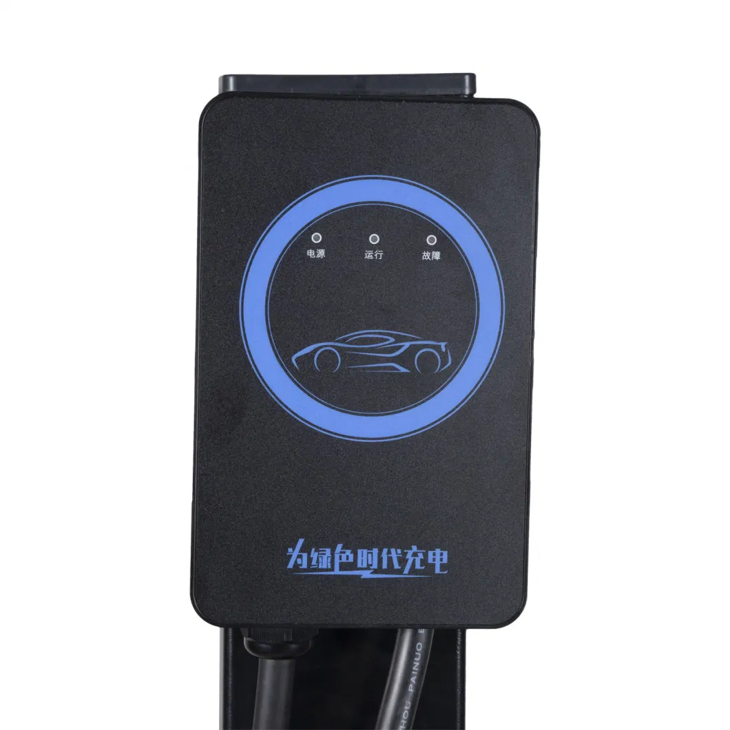 Floor-Mounted AC Three Phase 220V 7kw 32A Ocpp 1.6 WiFi RFID Commercial Wallbox Smart EV Charger