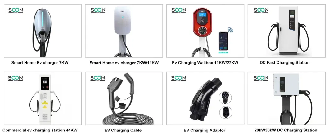 Soonplus Manufacturer EV Charger 32A 20kw OEM Electric Car Charging Station for Home Use