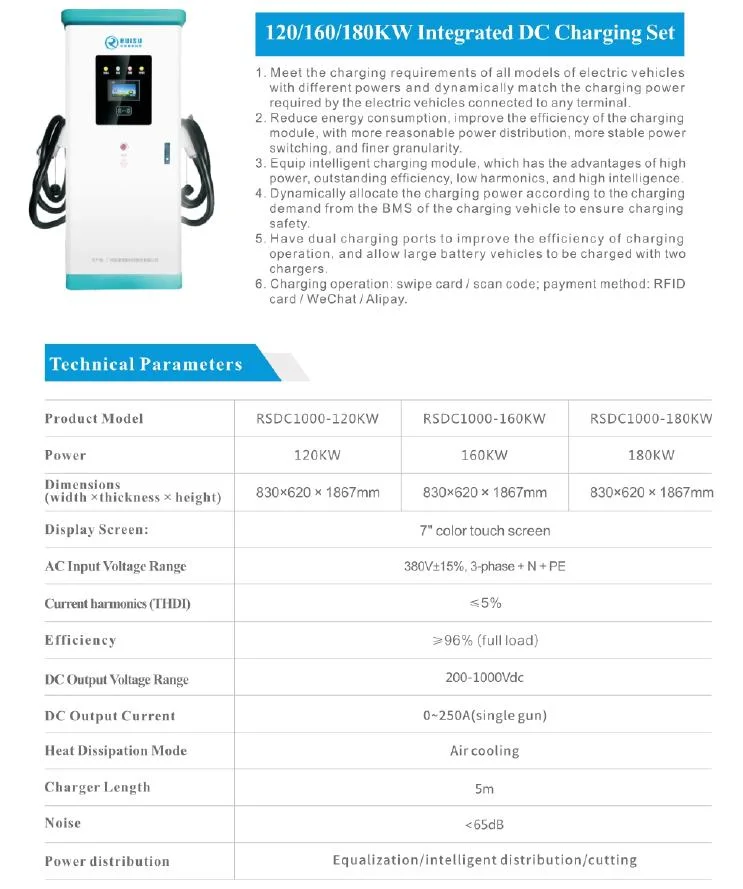 Factory Offer Electric Vehicle Charging Pile 120kw CCS Gbt