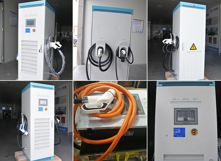 China Manufacturer 120kw DC Fast Electric New Energy Car Portable EV Fast Charger Station Type 2 EV Charging Pile Stations