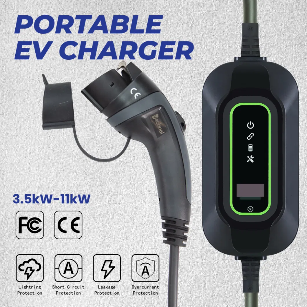 China Hot Sale EU Standard Type 2 Portable EV Charger 32A EV Car Charger