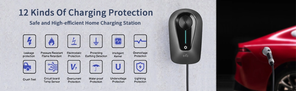 11kw 22kw Charging Station for Electric Car Level 2 AC EV Charger