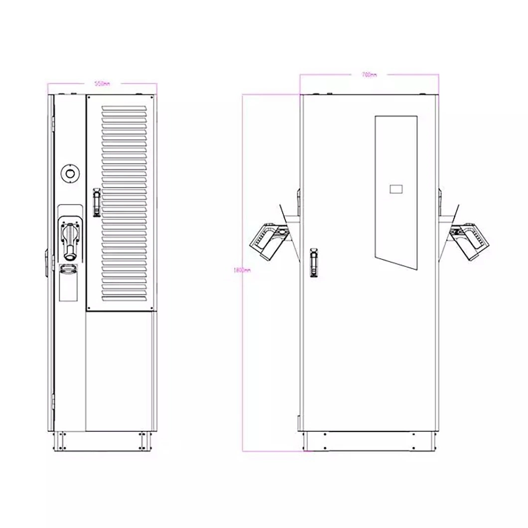 Ocpp 1.6j Floor Mounted RFID Card Level 3 60kw 90kw 120kw 150kw 180kw Smart Fast EV Car DC Charging Stations Companies