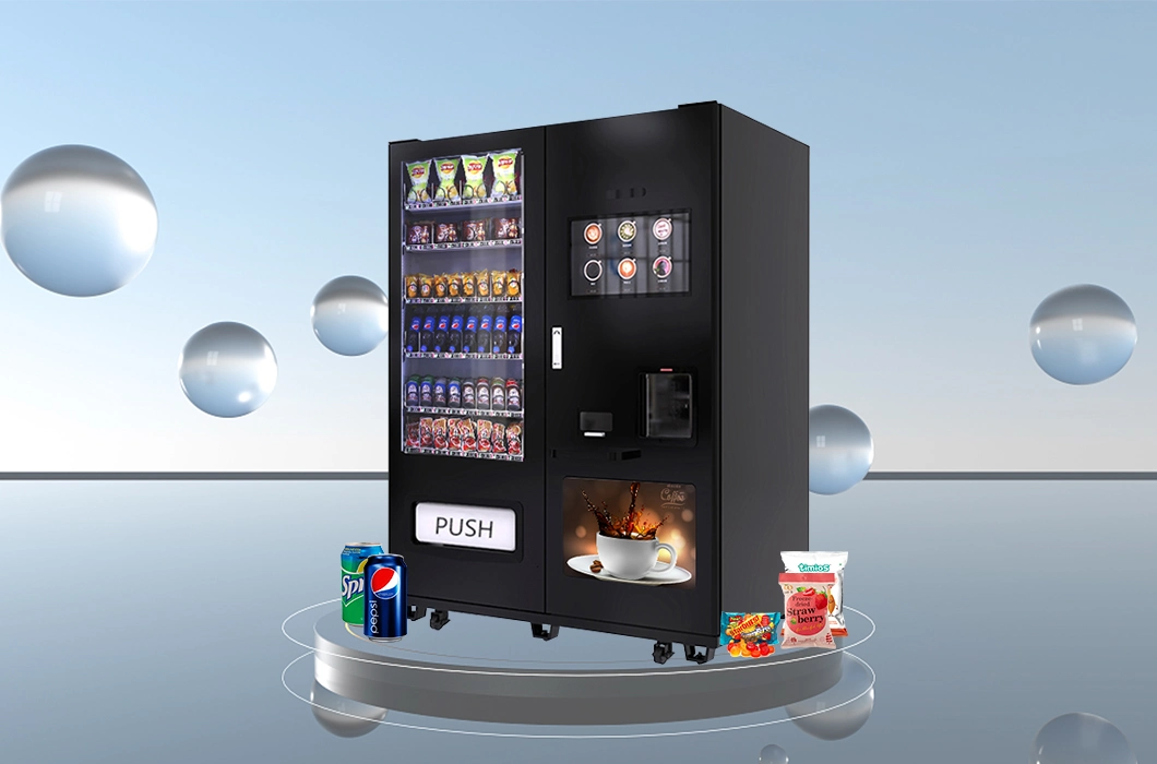 Le-Vending New Arrival Commercial Type 21.5 Inches Touch Screen Smart Hot Food Vending Machine