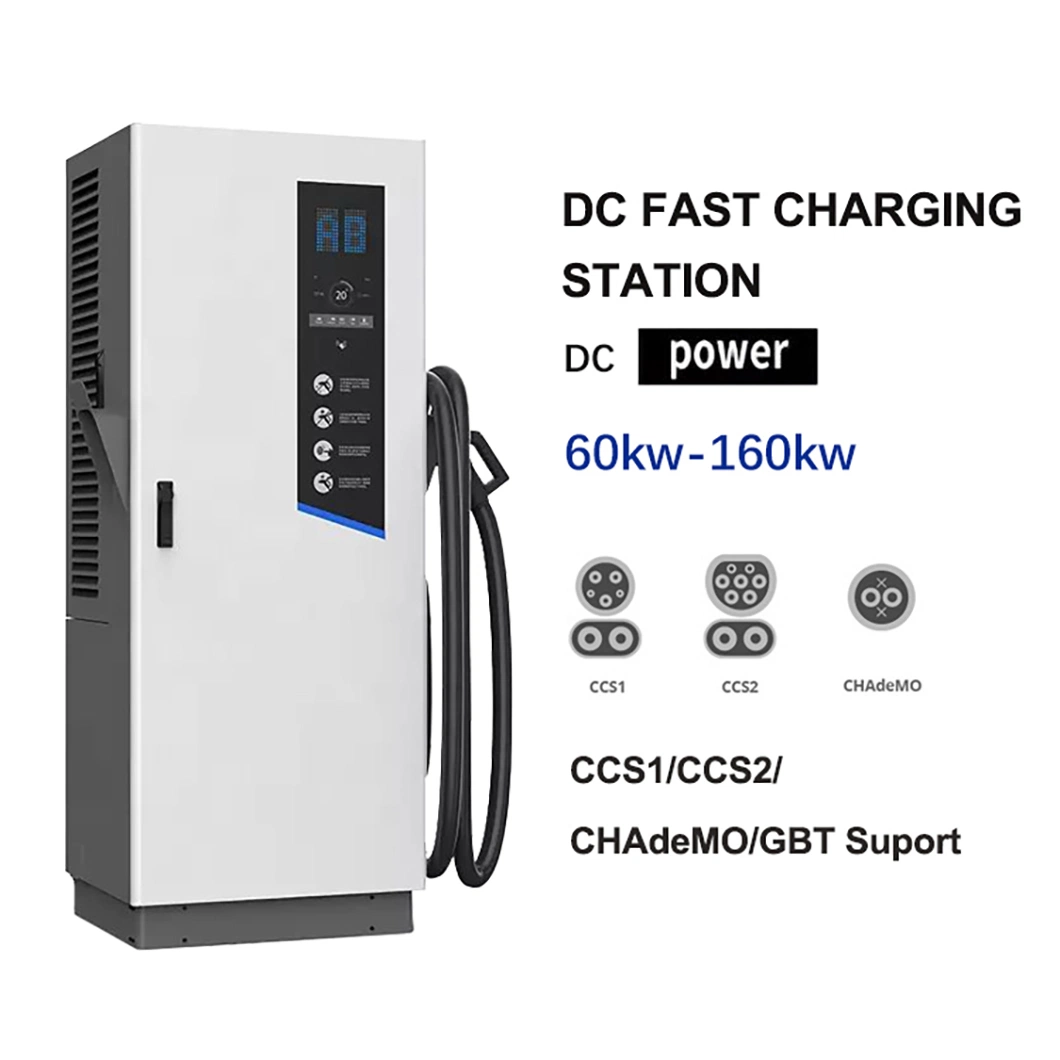 Ocpp 1.6j Us Standard High Power Electric Car Charger 60kw 80kw 100kw 120kw CCS Chademo Gbt Public DC EV Charging Station Companies