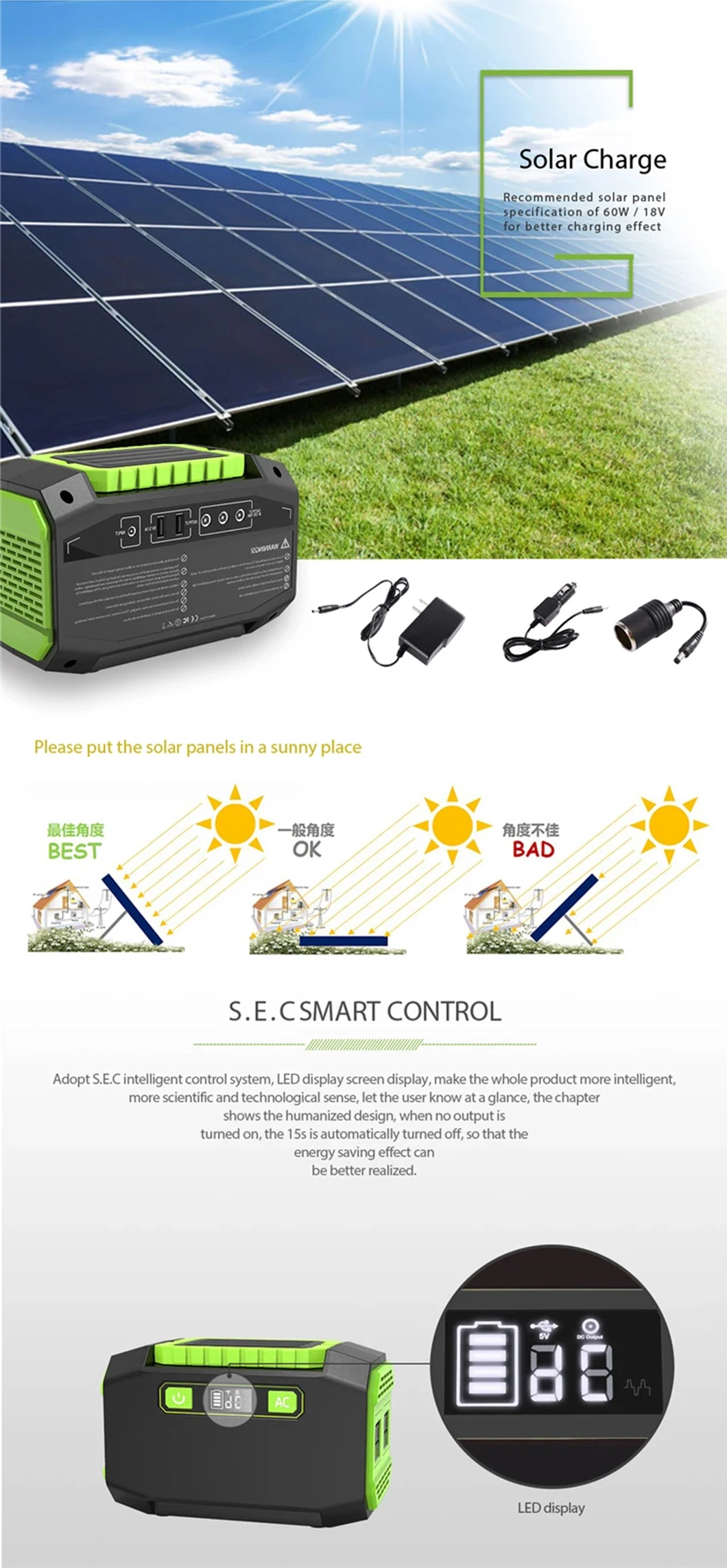 240V / 230V 220V 127V 120V 110V 100V solar charging station Home Energy Storage System