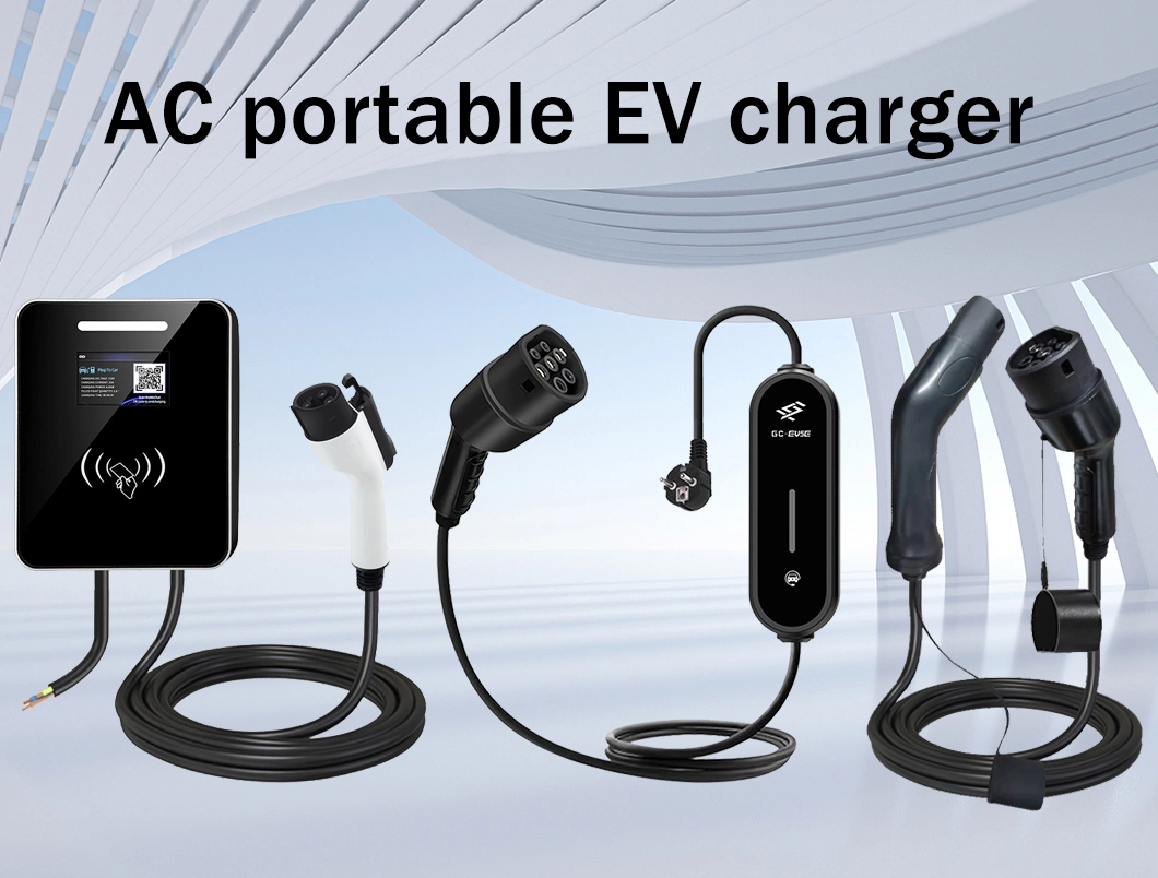 AC Portable EV Chargers Type1 Type 2 11kw 22kw Wall Box Charging Stations