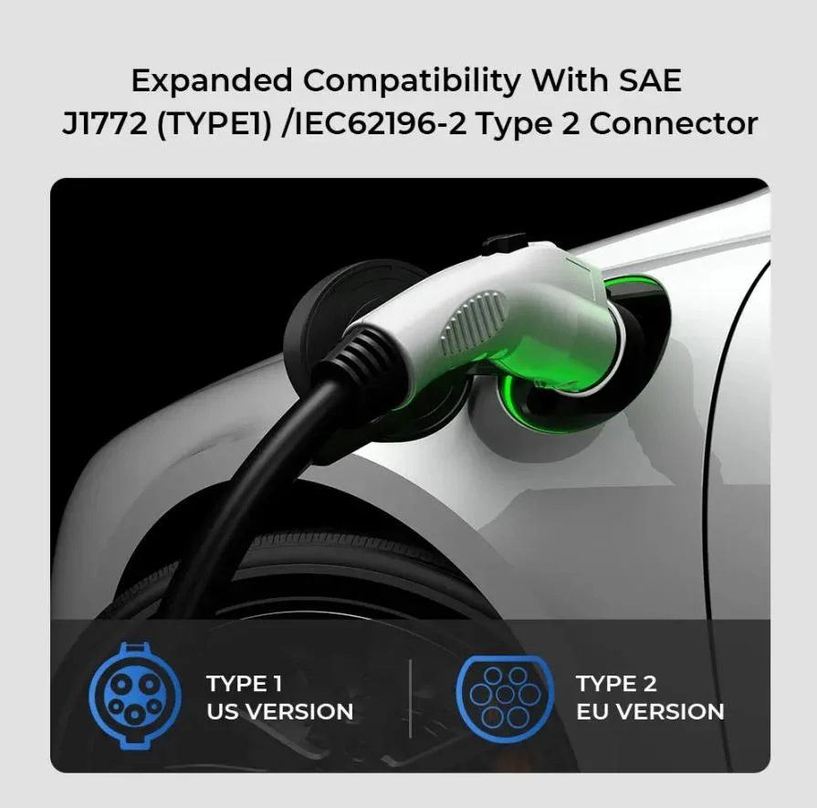 AC Portable EV Chargers Type1 Type 2 11kw 22kw Wall Box Charging Stations