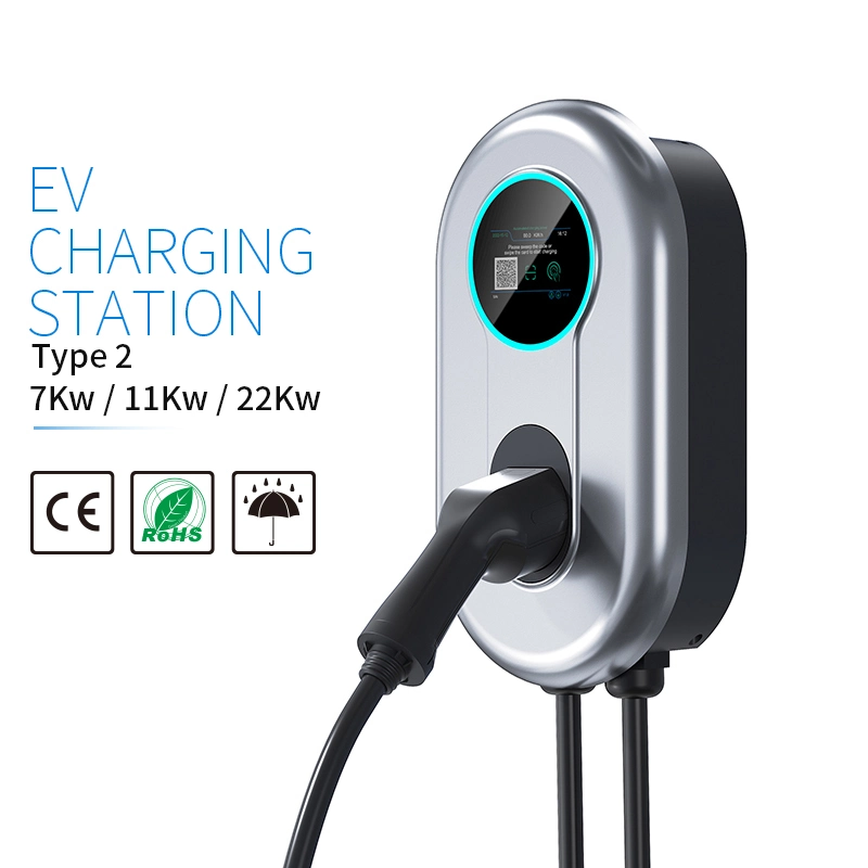 Factory Price Type2 22kw Fast Charging EV Wall Charger Station for Tesla