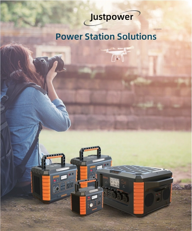 2400W Portable Power Station LiFePO4 Storage Battery EV Charging Station Solar Powered