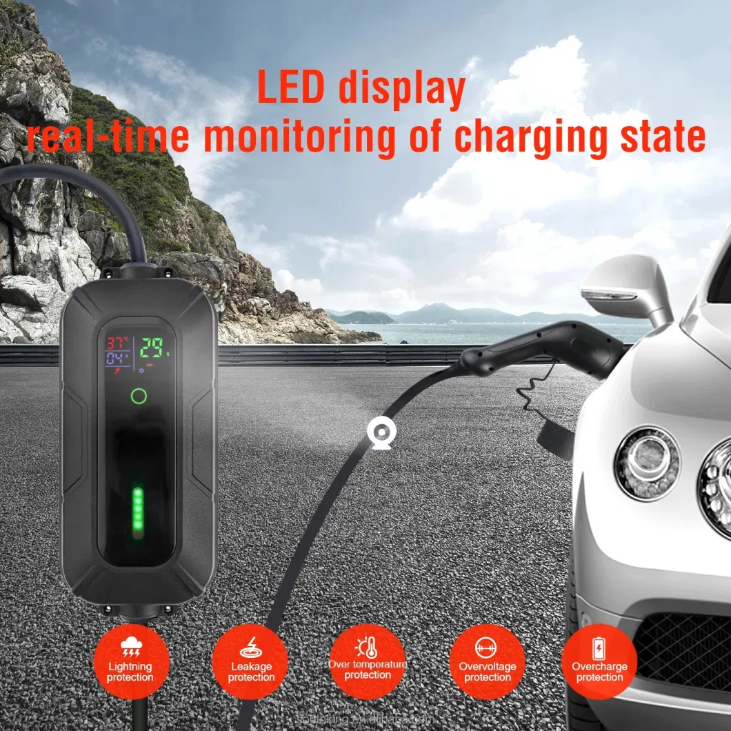 Best-Selling Products EV Charger Manufacturing Type 1 EV Charger 8A/10A/13A/16A Adjustable for Electric Car