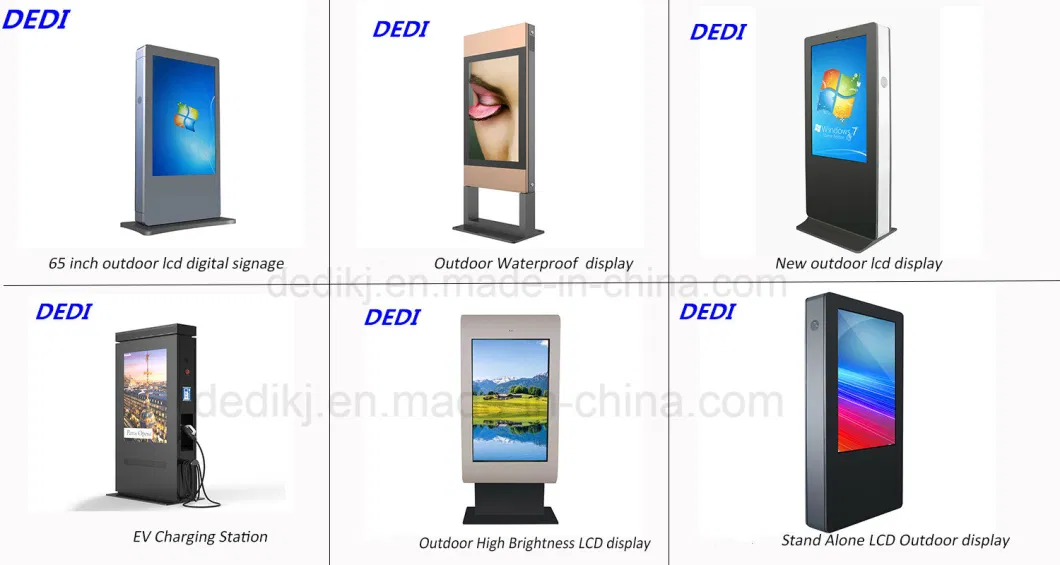 55&prime;&prime; Outdoor Advertising LCD Poster Electric Vehicle Charging Pile