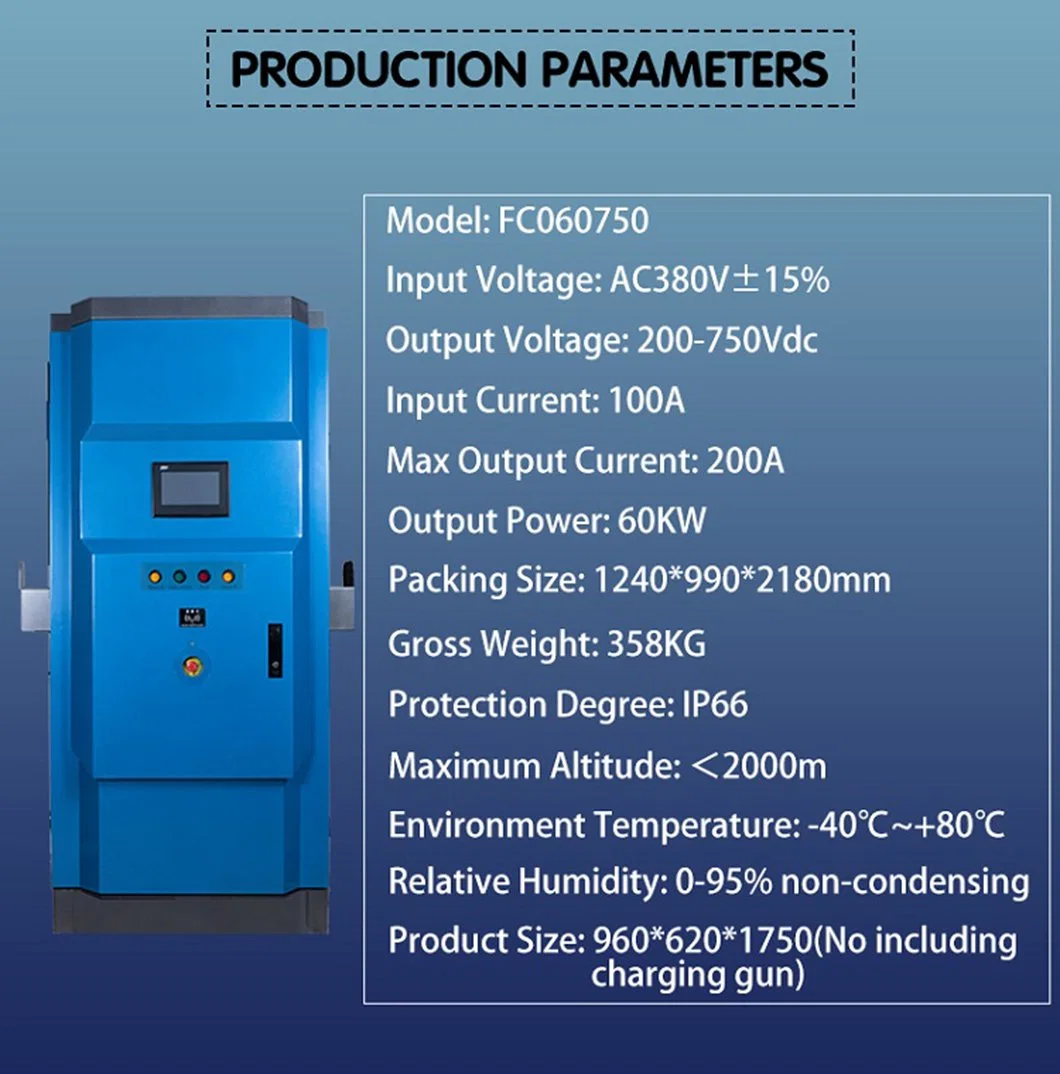 Factory Price 120kw Dual Gun DC Fast Charging Station for Electric Car EV Charger