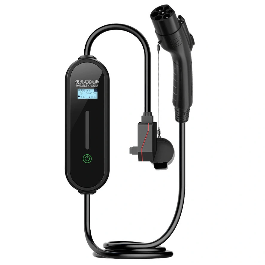 GB/T AC 220V 7kw EV Charger 8A-32A Adjustable Electric Vehicle Charging Station