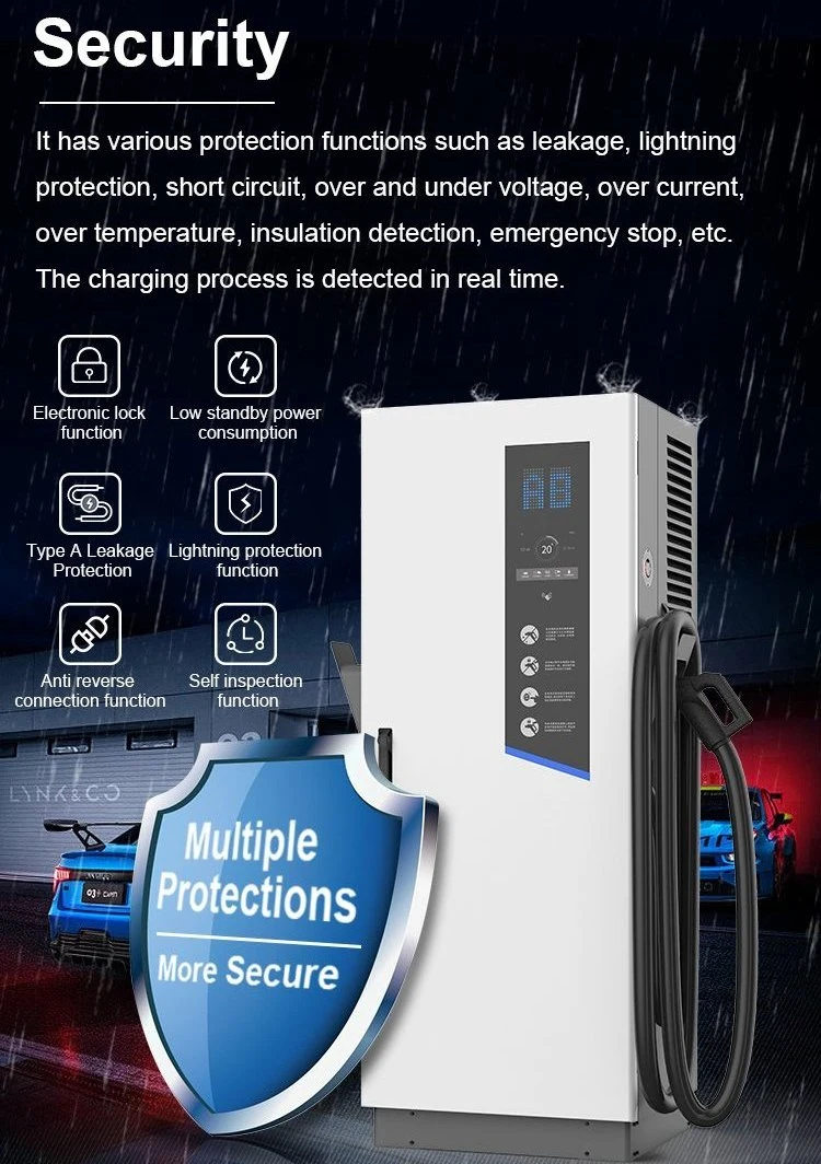 Factory Manufacturer 80kw EV Smart Charger with Ocpp1.6 for New Energy Car