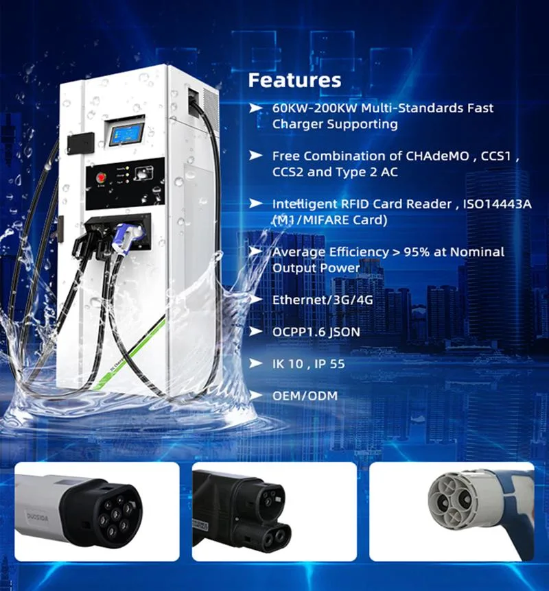 China Manufacturer European Standard Ocpp 1.6j Electric Vehicle Fast EV Charger Charging Station for Bus Car