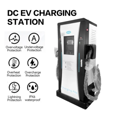 Venta en caliente DC EV Charging Station CHAdeMO CCS 60kW Electric Cargador de coche OCPP EV DC Cargador rápido con salida 1000V Voltaje