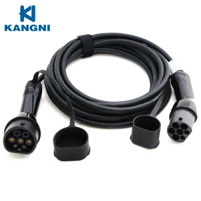 Kangni 7kw de tipo de nivel 3 de 2 a 2 Tipo de cargador del vehículo eléctrico 32 AMP EV EL CABLE DE CARGA
