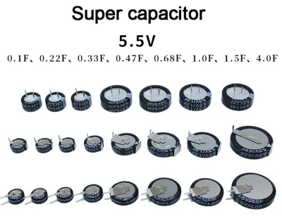 5,5V 0,1/0,22/0,33/0,47/1/1,5/4f Farad Ultra Capacitor Factory Wholesale Good Price Supercapacitor Célula