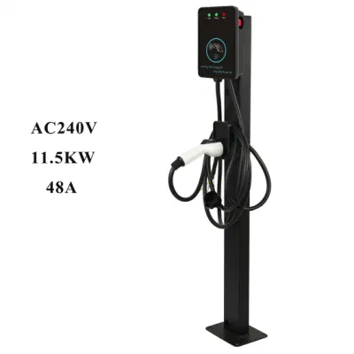  Type1 48A 11,5kw Cargador RFID EV AC 240V Luz indicadora Estación de carga de vehículos eléctricos