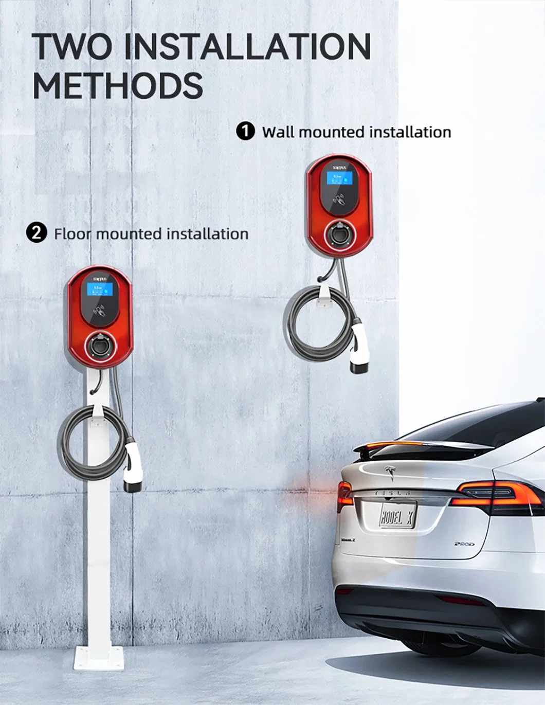 China Factory EV Charger Supplier AC 11kw 22kw Type 1 Type 2 GB/T Car Charging Station